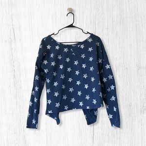 Poof Star Off The Shoulder Crewneck